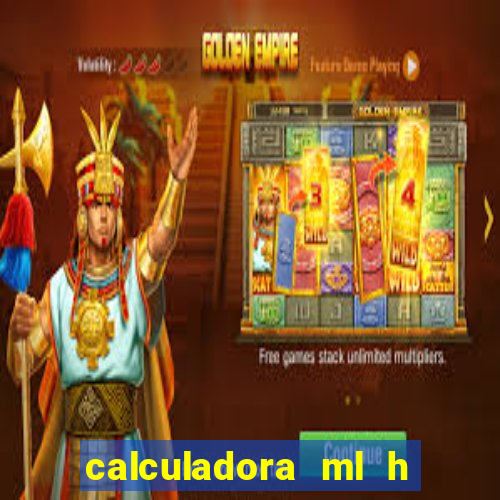 calculadora ml h para mcg kg min